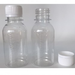 Medicine Bottle Gratuated, Clear 100ml (1000pcs/carton)