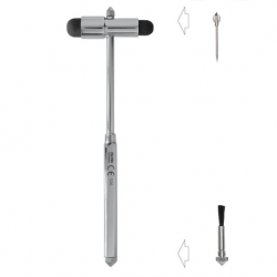 KaWe Neurological hammer Buck with Needle and Brush, 18cm